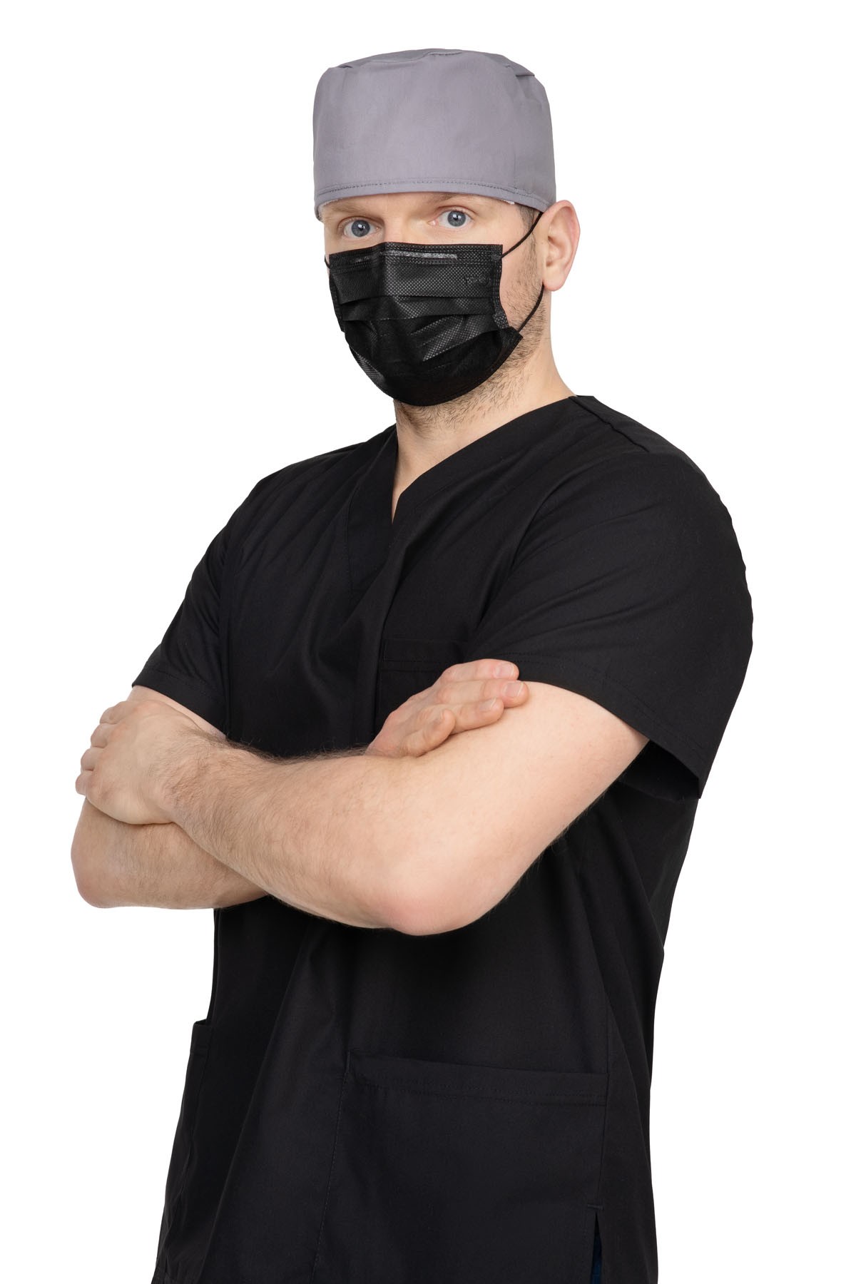 Medical Face Mask Type IIR Black with earloops Opharm
